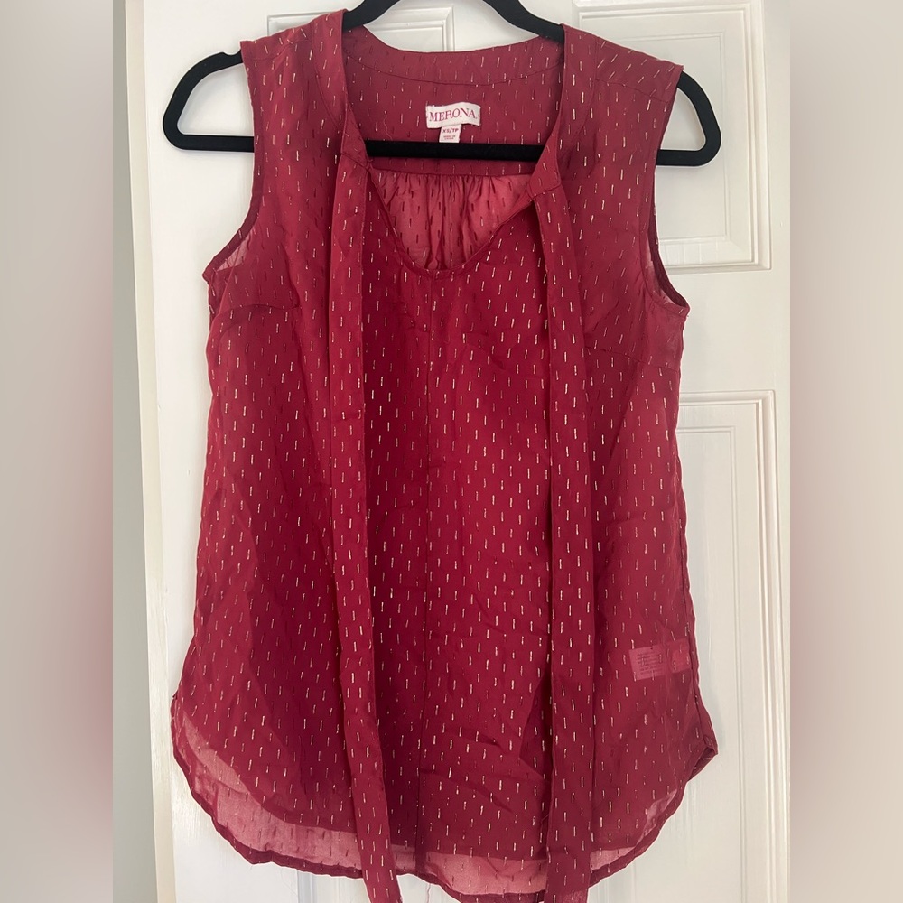 Merona Maroon Tank size XS
